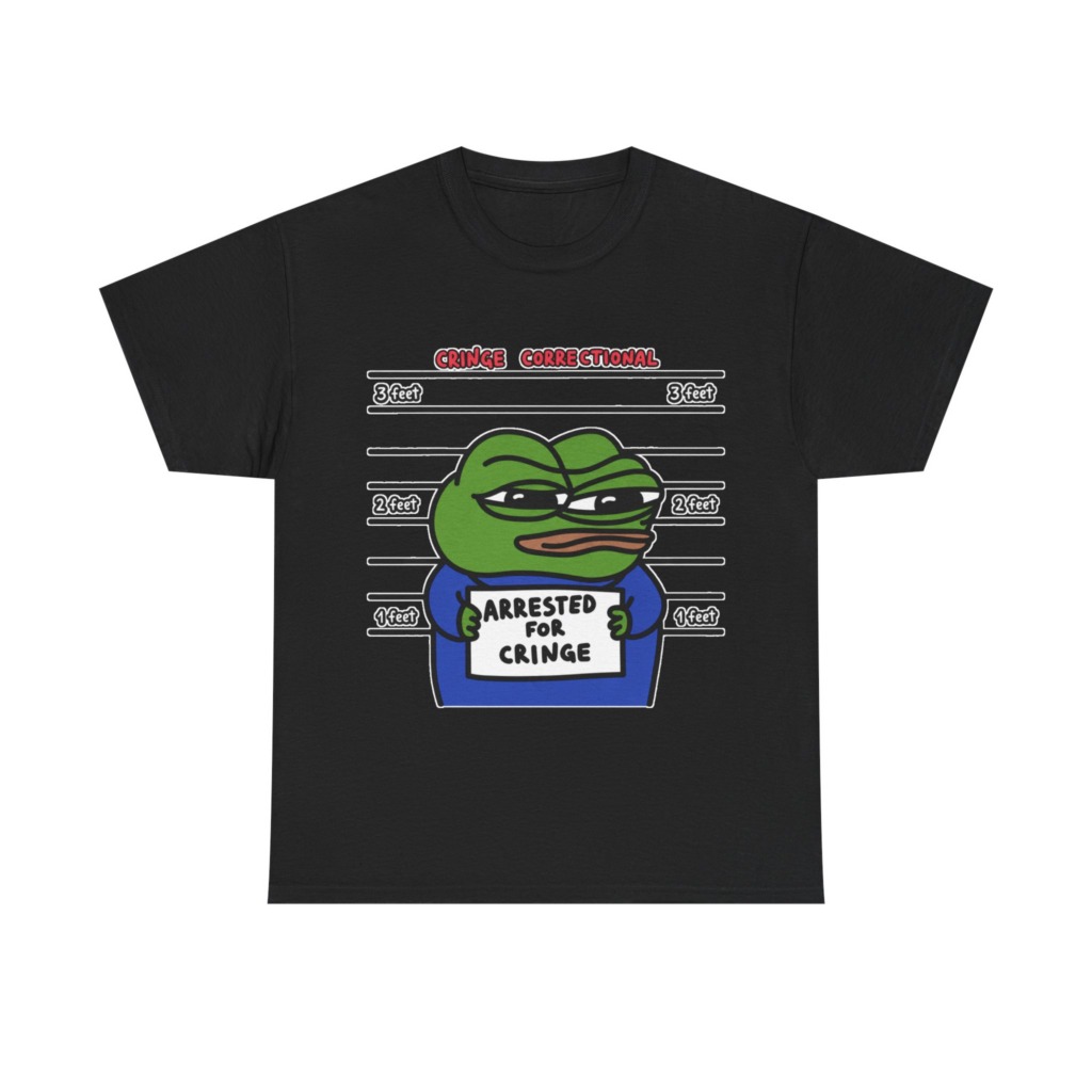 Pepe Frog Arrested for Cringe Mugshot T-Shirt