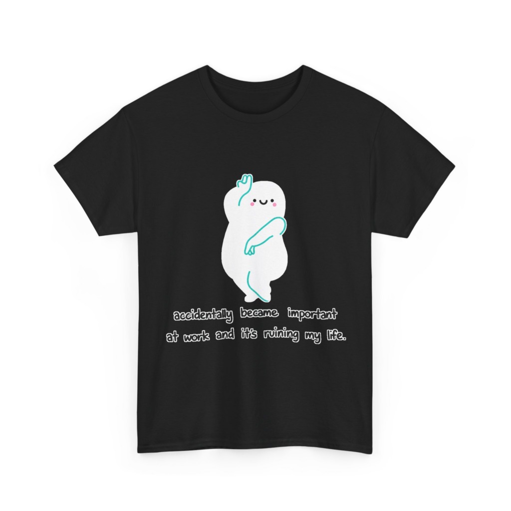 White "Accidentally Important" Graphic Tee