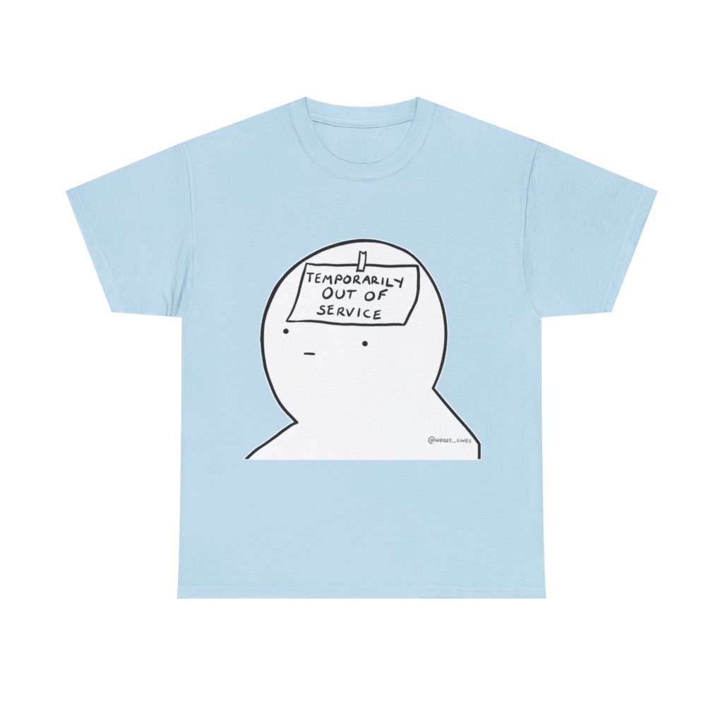 Graphic T-Shirt: Temporarily Out of Service Head