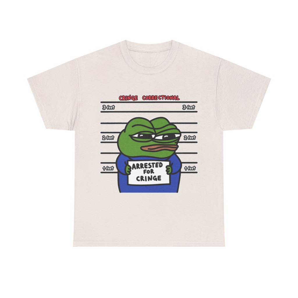 Pepe Frog Arrested for Cringe Mugshot T-Shirt