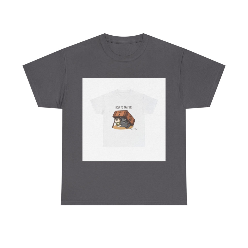 T-Shirt: How to Trap Me Cat & Coffee Graphic