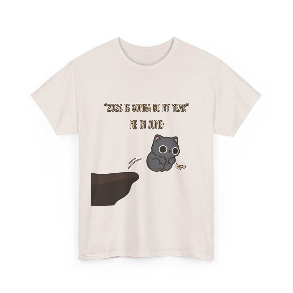 T-Shirt: '2026 Is My Year' Bubu Cat Meme Print