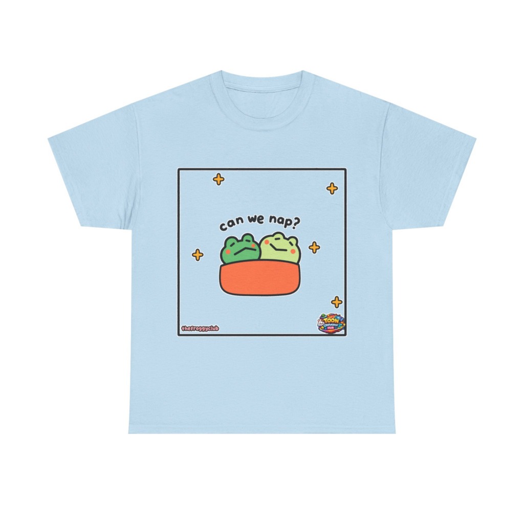Napping Frogs 'Can We Nap?' Graphic T-Shirt
