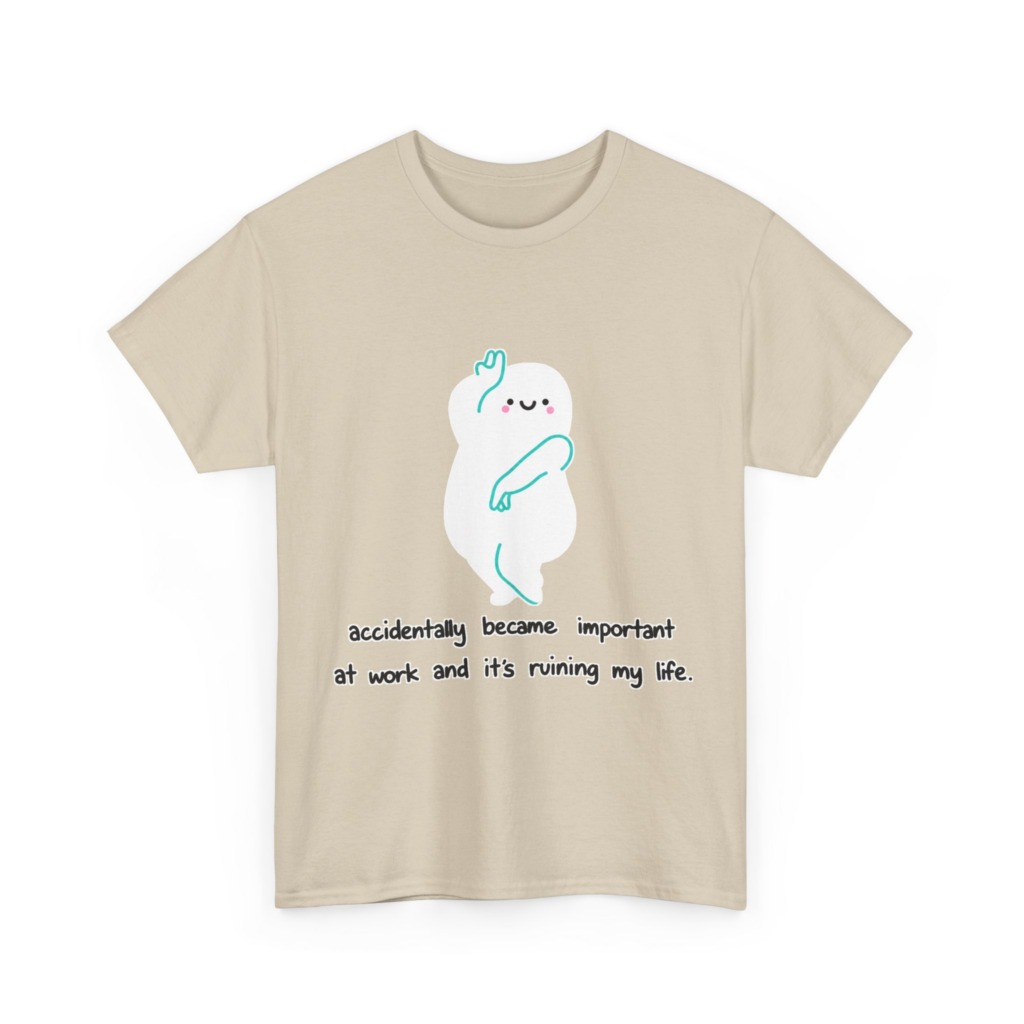 White "Accidentally Important" Graphic Tee