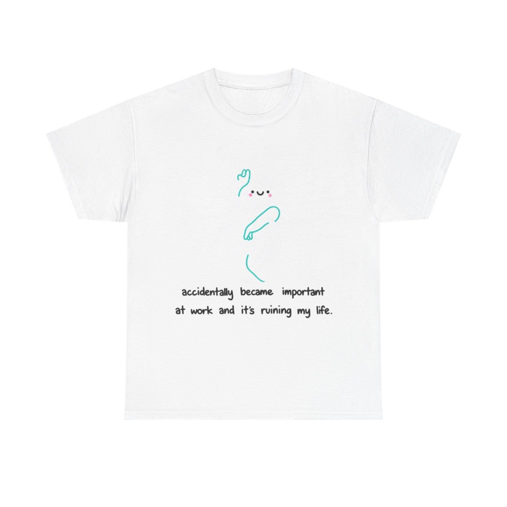 White "Accidentally Important" Graphic Tee