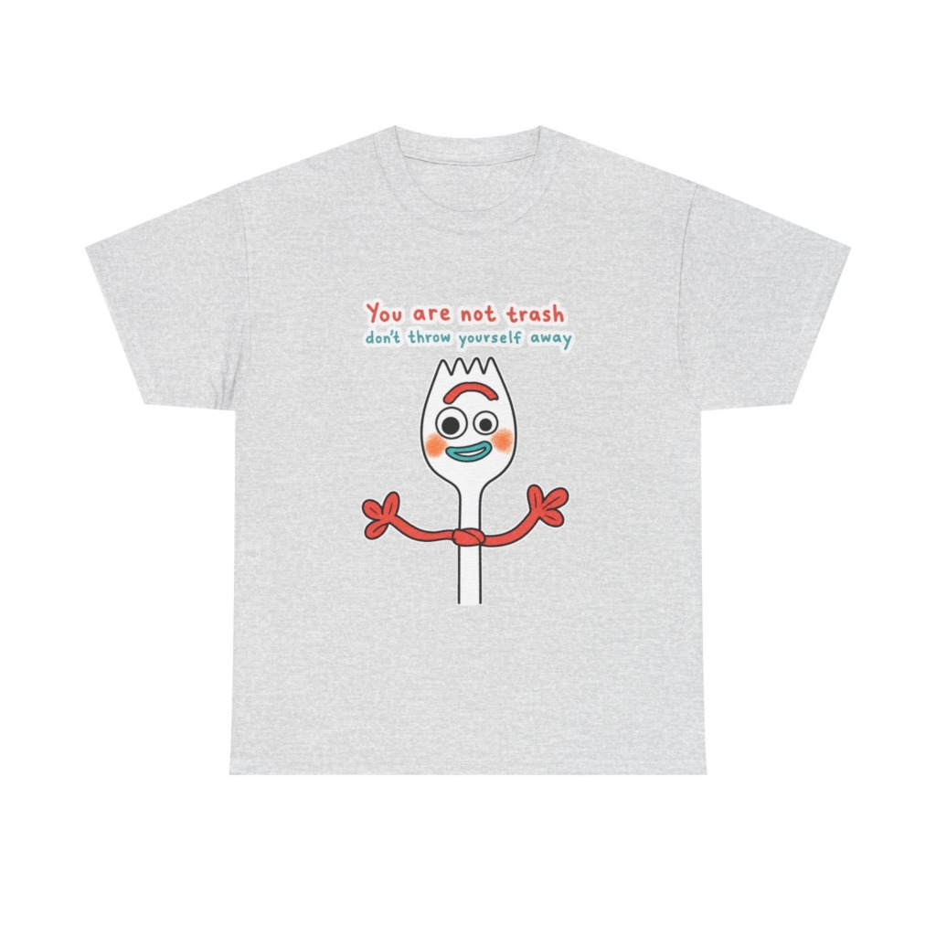 Forky 'You Are Not Trash' Graphic T-Shirt