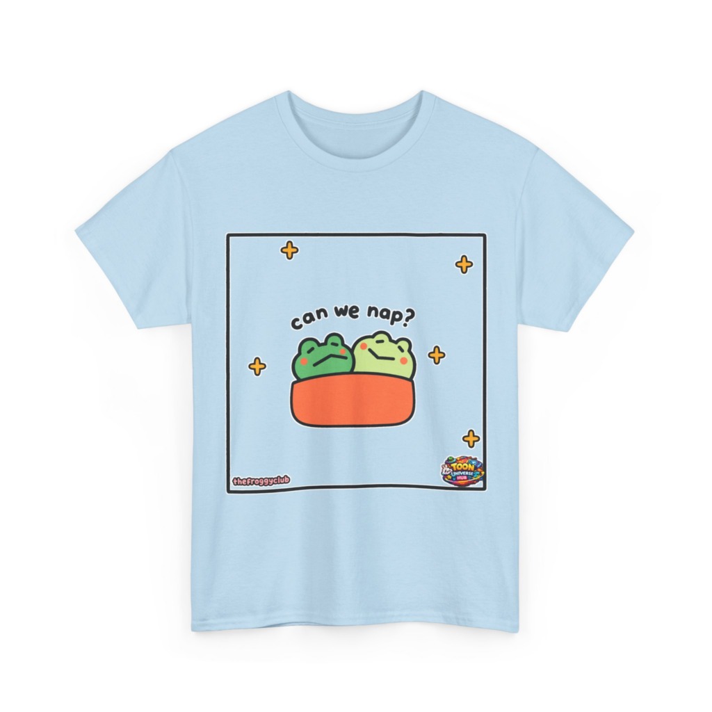 Napping Frogs 'Can We Nap?' Graphic T-Shirt