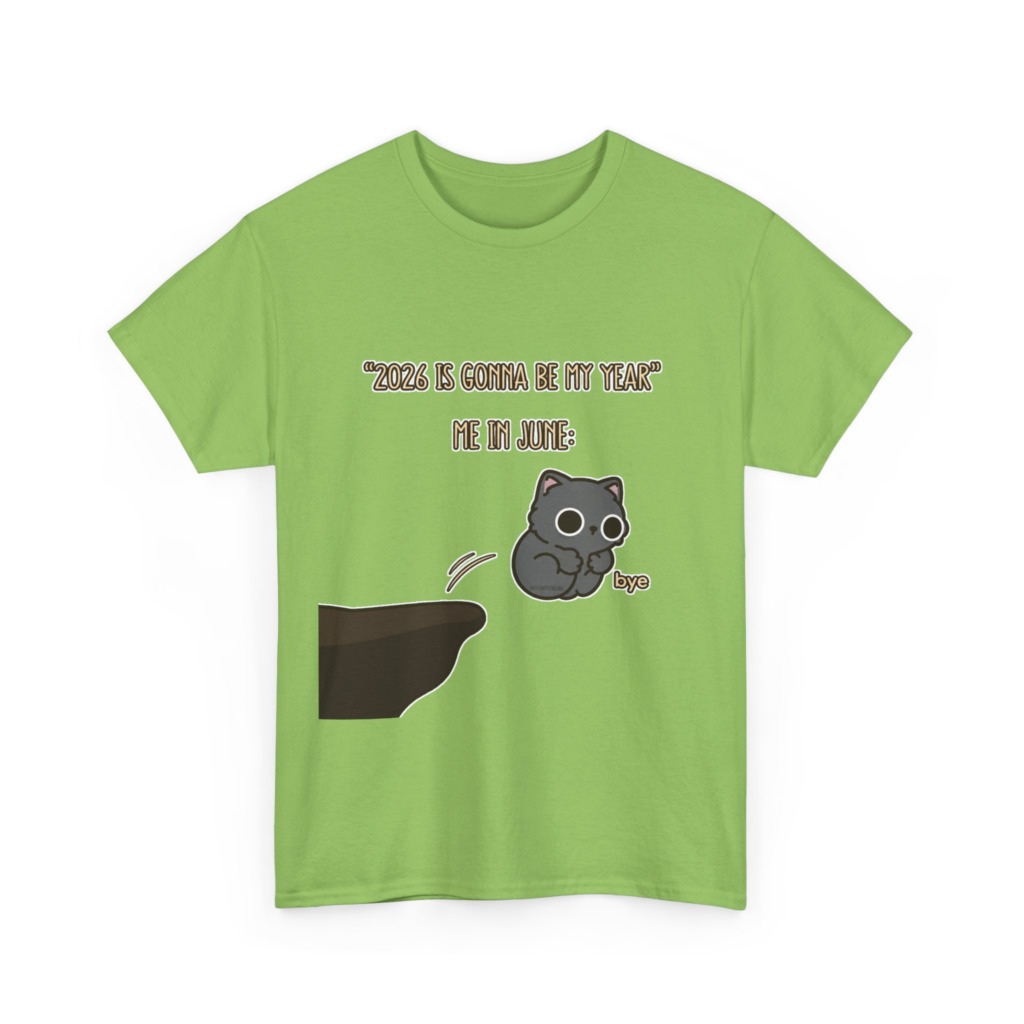T-Shirt: '2026 Is My Year' Bubu Cat Meme Print