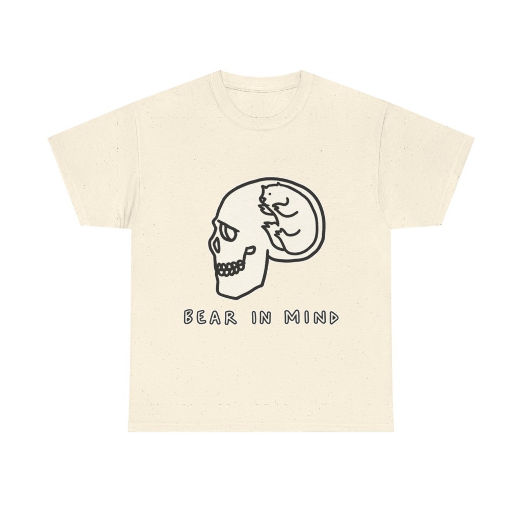 White Bear in Mind Skull Graphic T-Shirt
