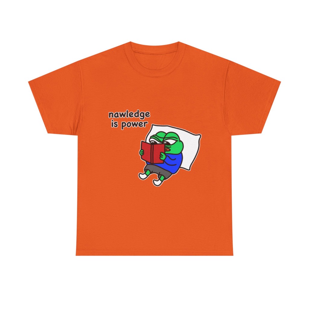 Pepe Frog 'Nawledge is Power' Graphic T-Shirt