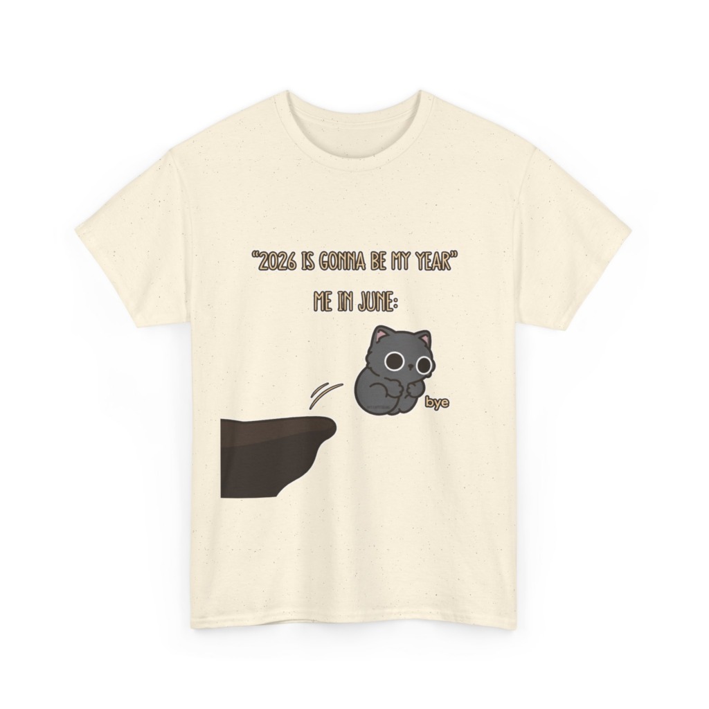 T-Shirt: '2026 Is My Year' Bubu Cat Meme Print