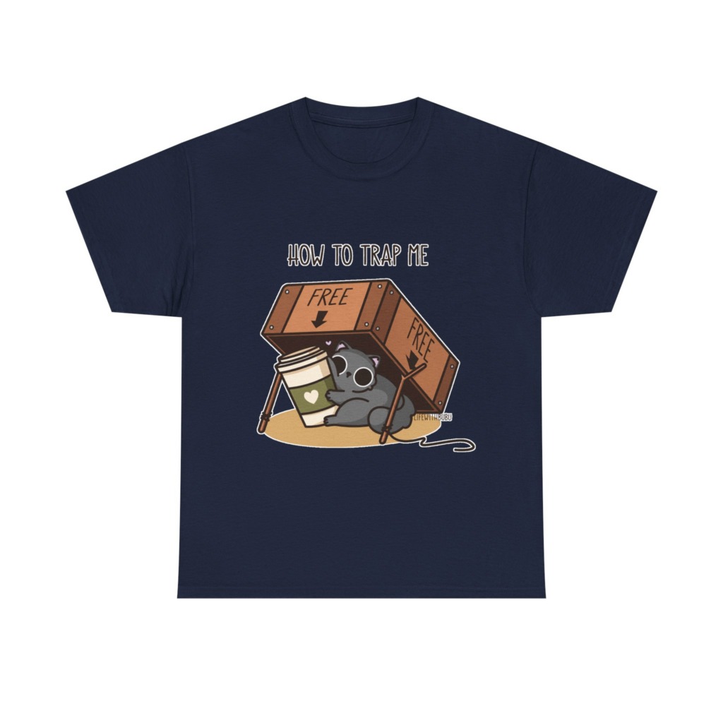 How to Trap Me Coffee Cat Graphic Tee