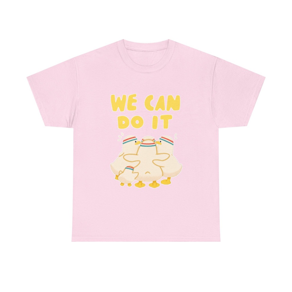White 'We Can Do It' Duckling Huddle Graphic Tee