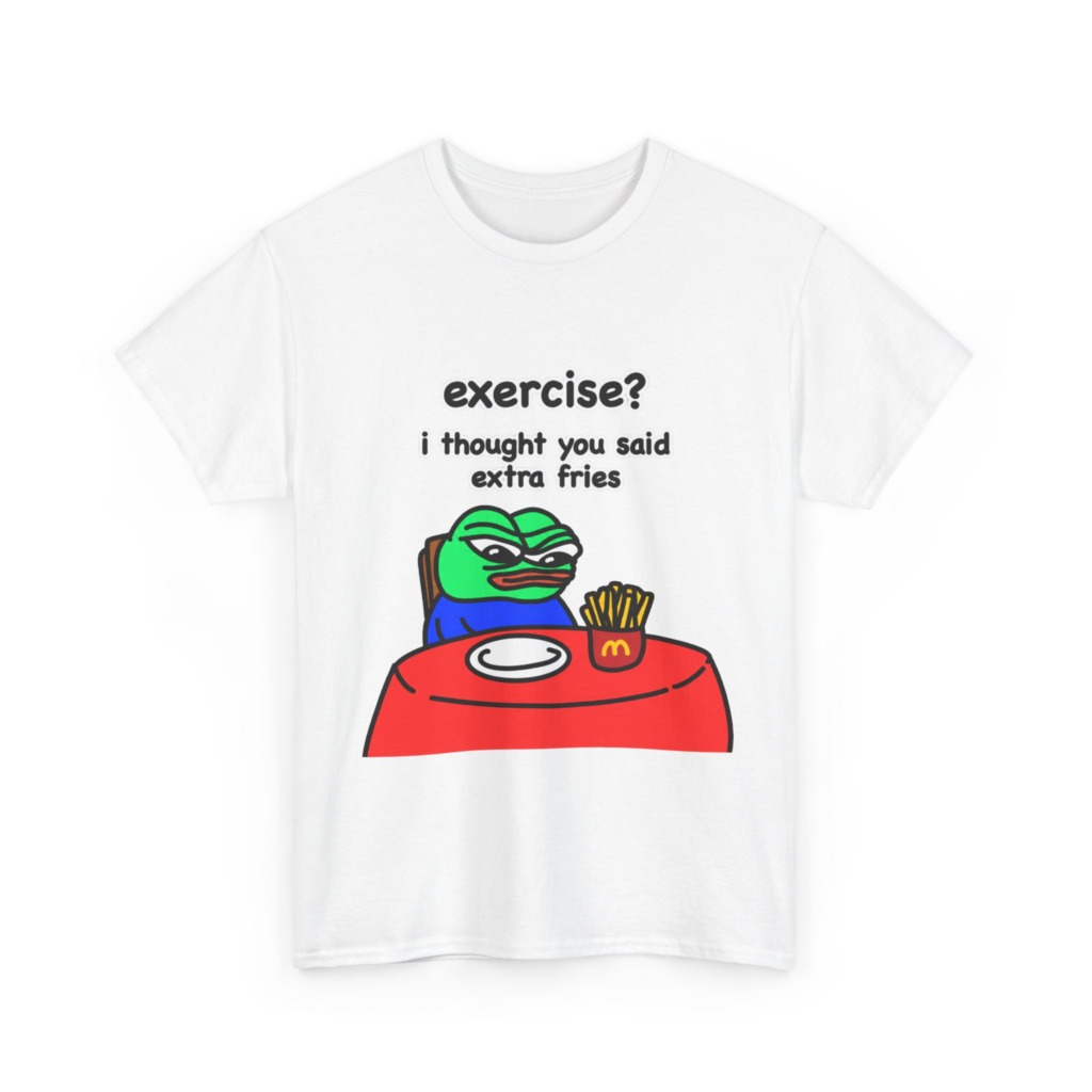 Pepe the Frog 'Extra Fries' Graphic T-Shirt