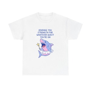 T-Shirt: Fairy Ballerina Shark Strength Quote
