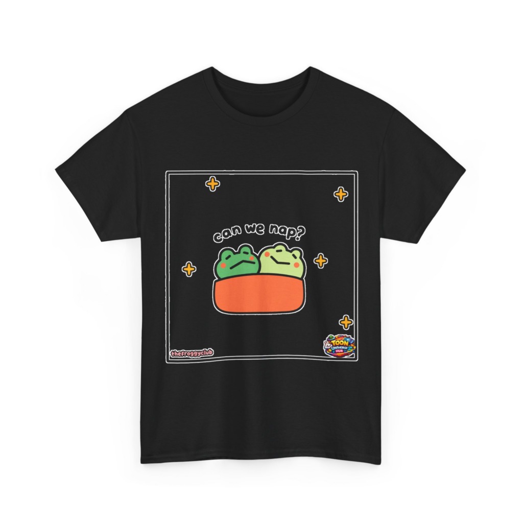 Napping Frogs 'Can We Nap?' Graphic T-Shirt