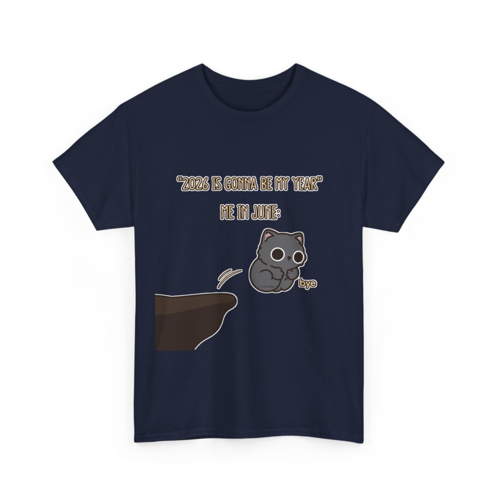 T-Shirt: '2026 Is My Year' Bubu Cat Meme Print