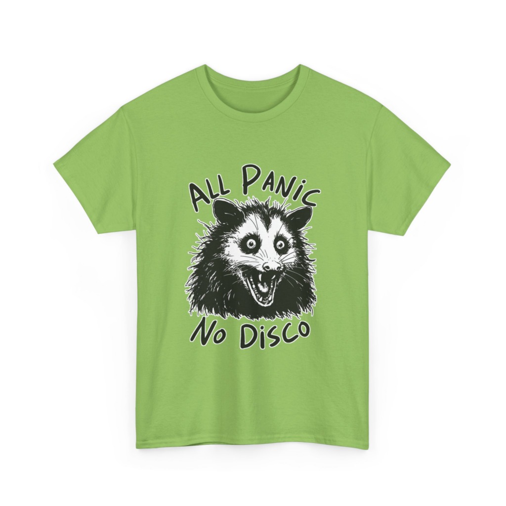 T-Shirt: All Panic No Disco Opossum Graphic