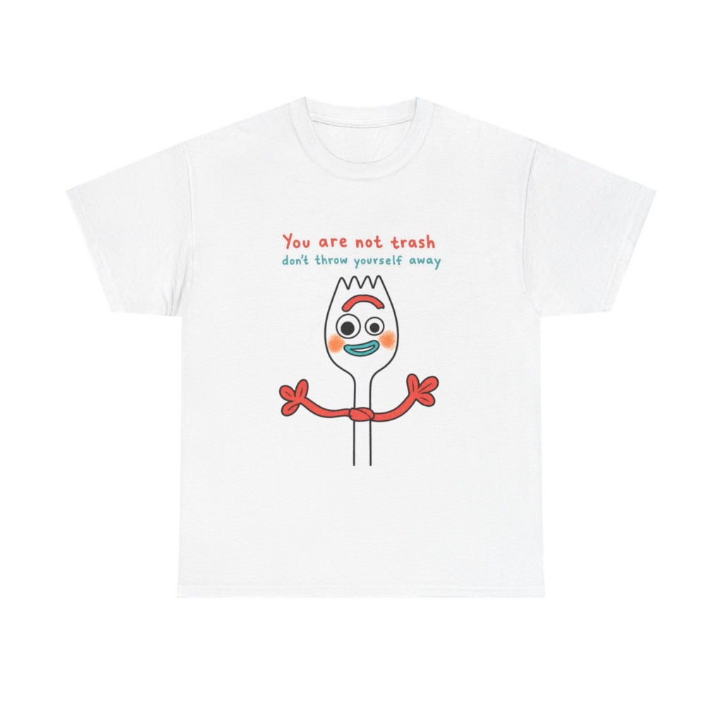 Forky 'You Are Not Trash' Graphic T-Shirt