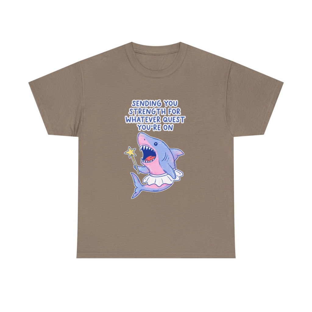 T-Shirt: Fairy Ballerina Shark Strength Quote