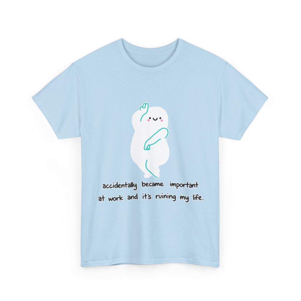 White "Accidentally Important" Graphic Tee