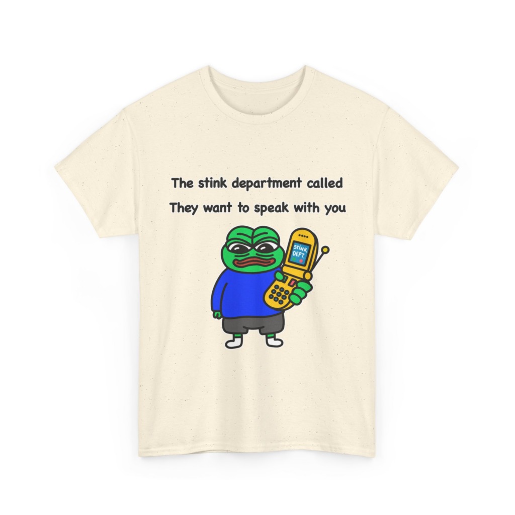 T-Shirt: Pepe Frog 'Stink Department' Call Graphic