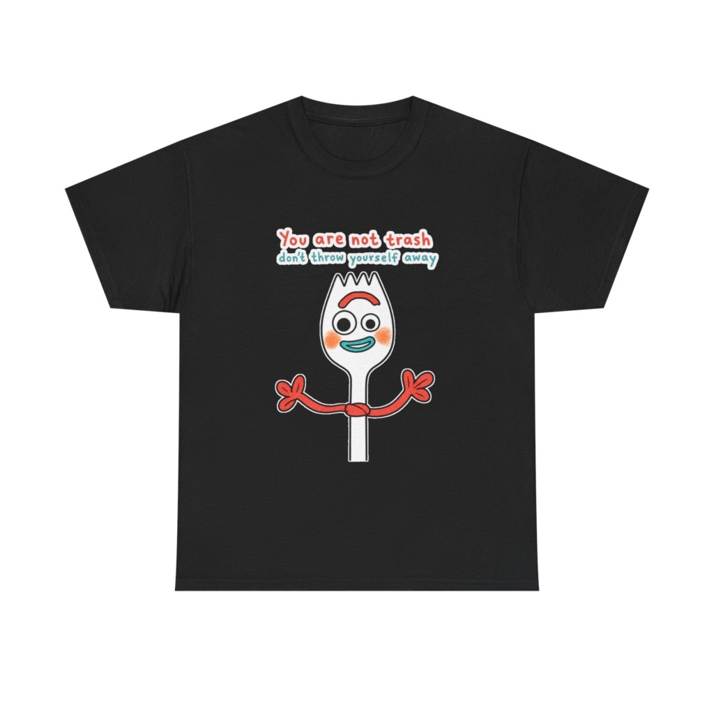 Forky 'You Are Not Trash' Graphic T-Shirt