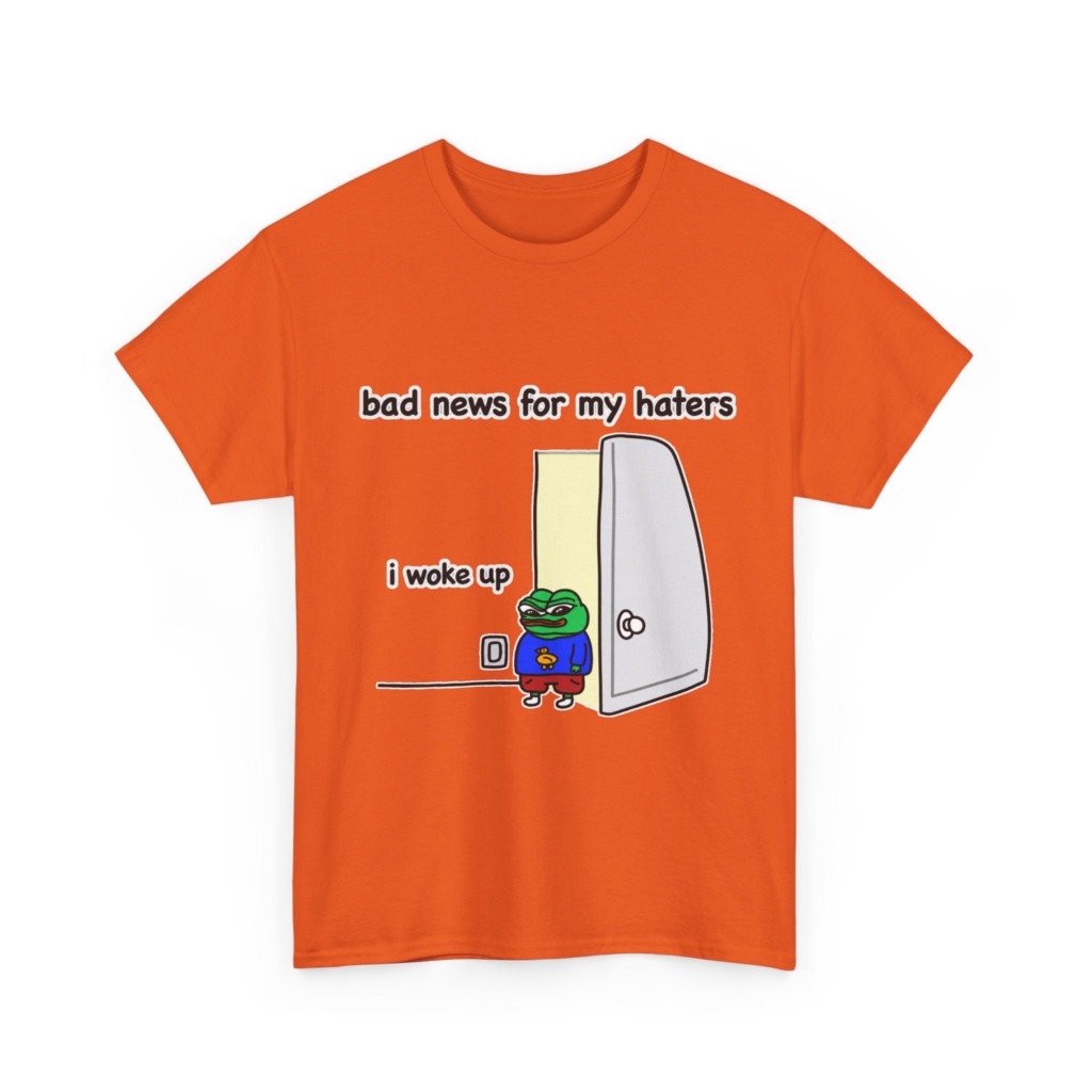 Pepe "I Woke Up Haters" Meme T-Shirt