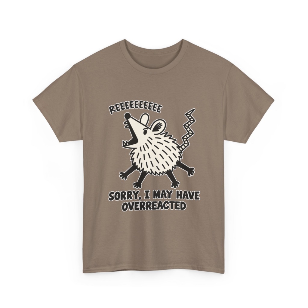 Opossum Overreaction Graphic T-Shirt