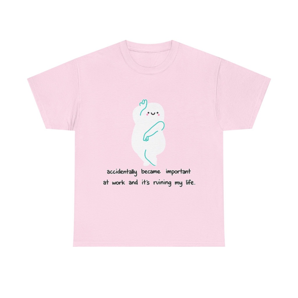 White "Accidentally Important" Graphic Tee