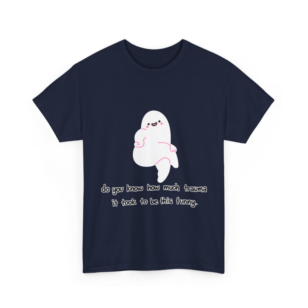 T-Shirt: Funny Ghost 'Trauma' Graphic Tee