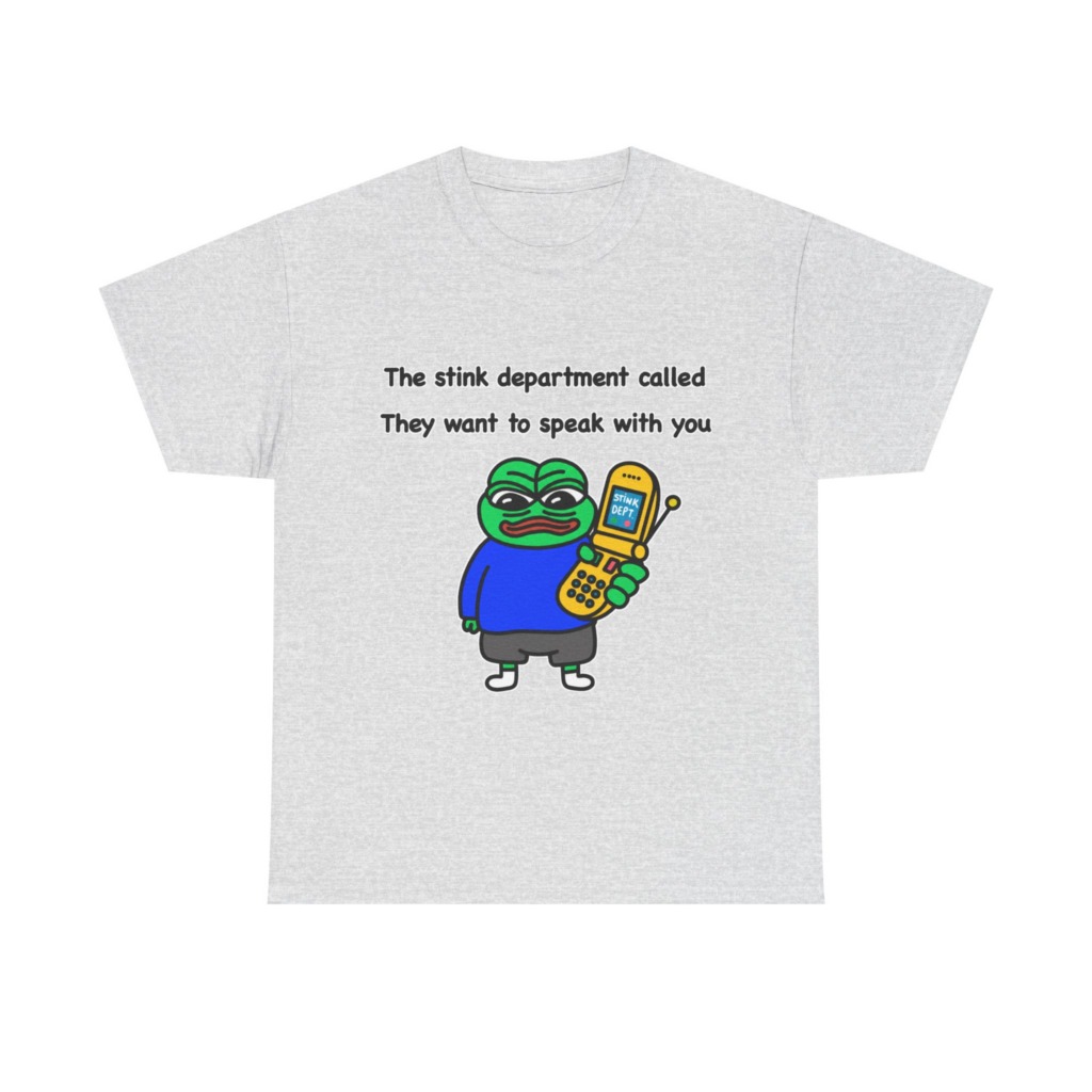 T-Shirt: Pepe Frog 'Stink Department' Call Graphic