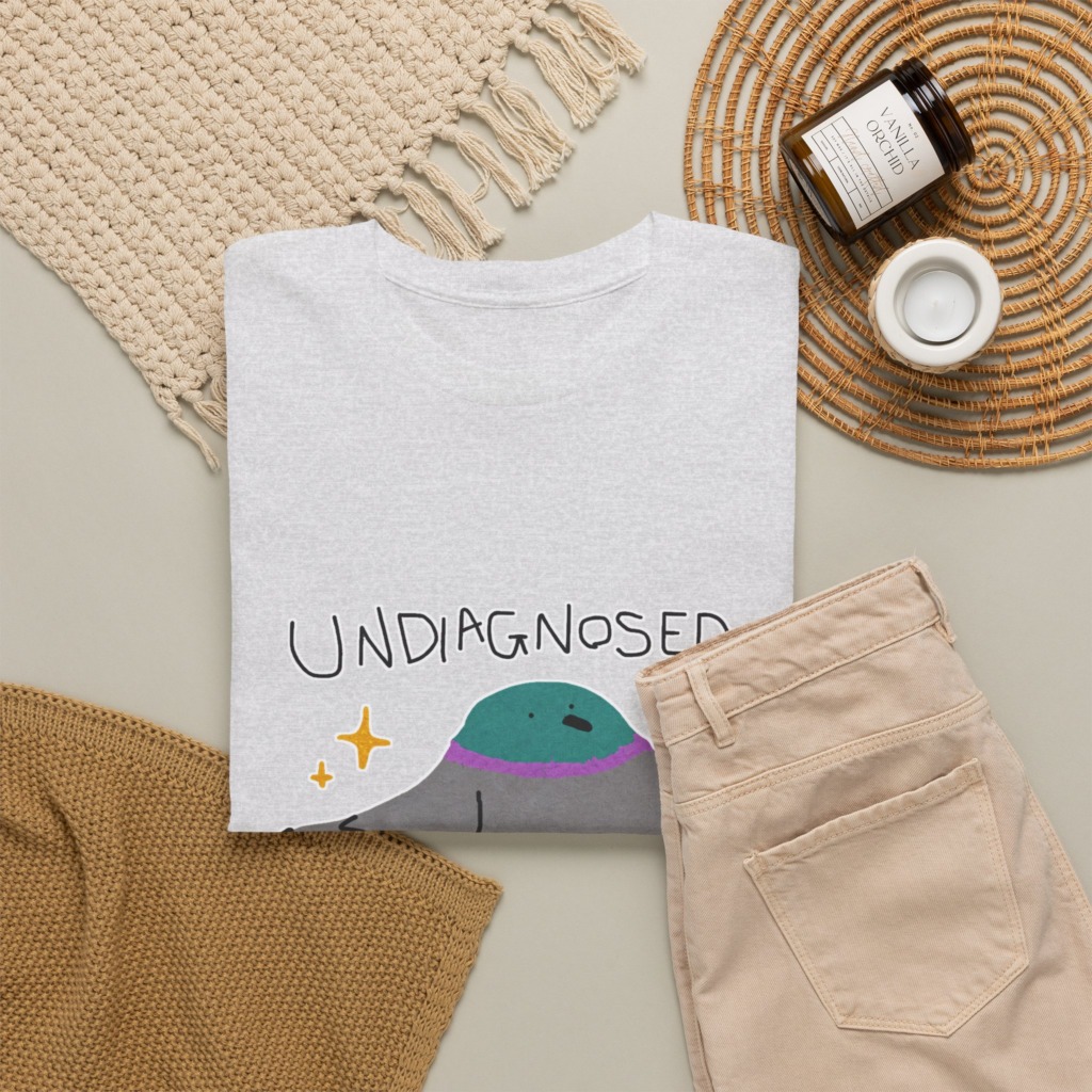 T-Shirt with Pigeon 'Undiagnosed' Graphic