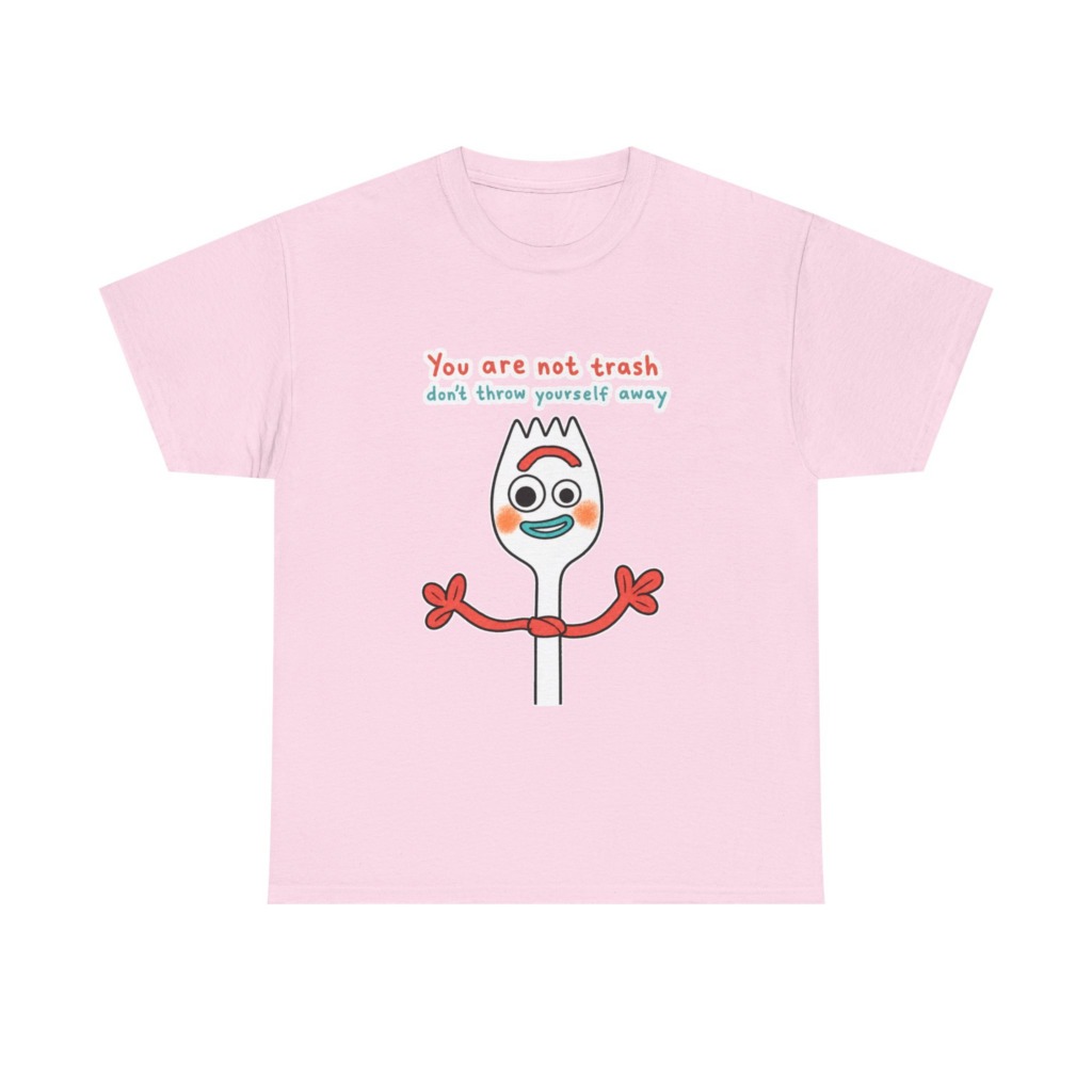 Forky 'You Are Not Trash' Graphic T-Shirt