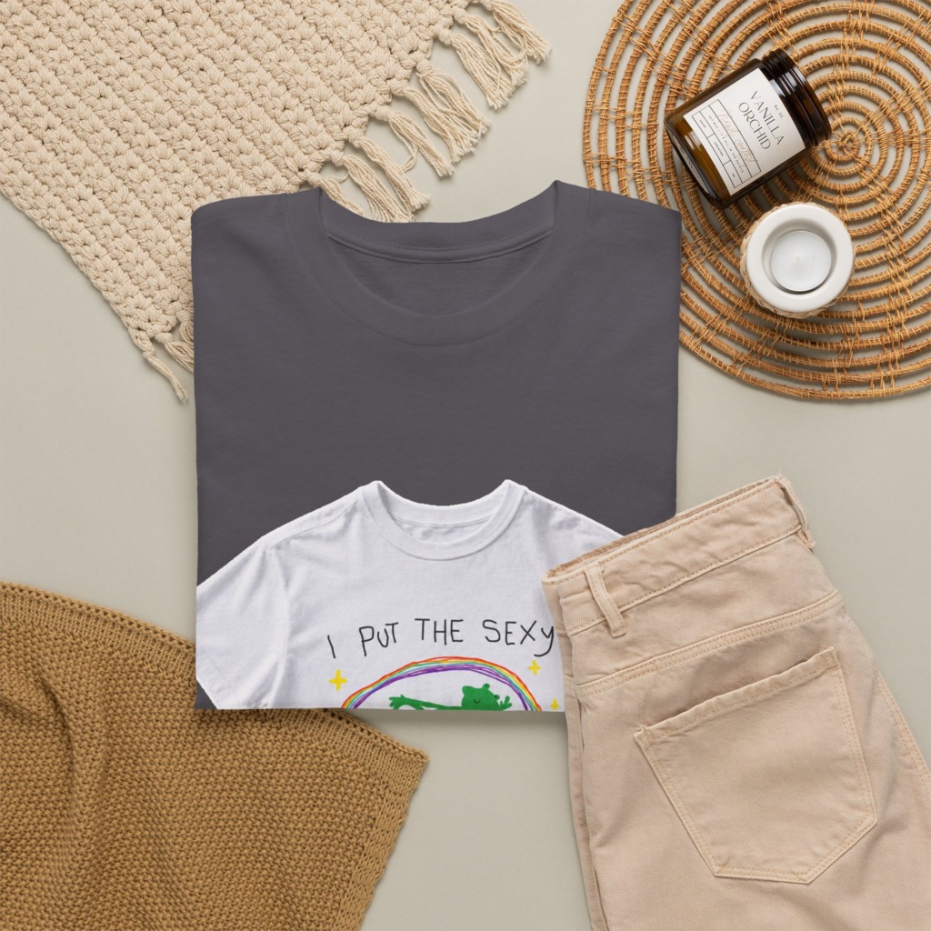 White 'I Put The Sexy In Dyslexia' Frog T-Shirt