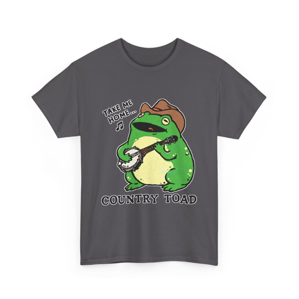 Country Toad Banjo Frog Graphic T-Shirt