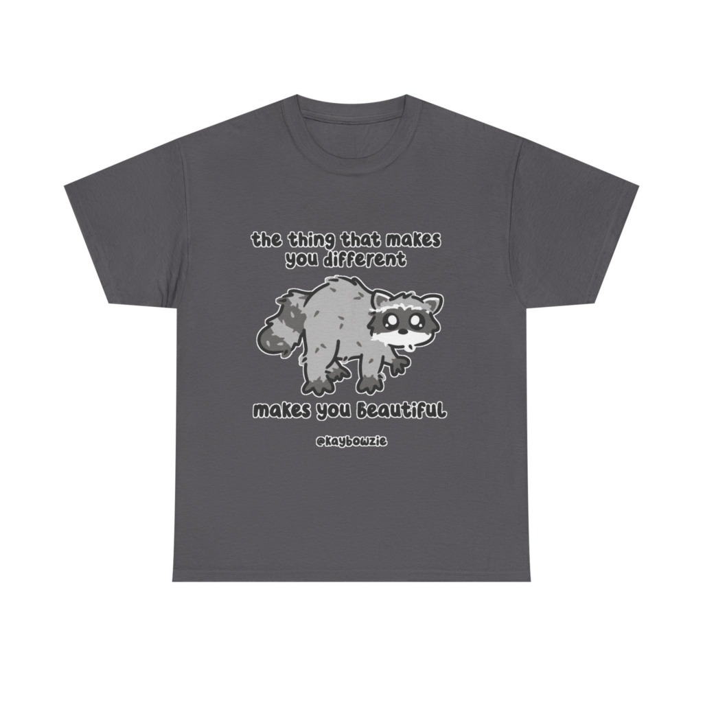 Raccoon 'Different Makes You Beautiful' Graphic Tee