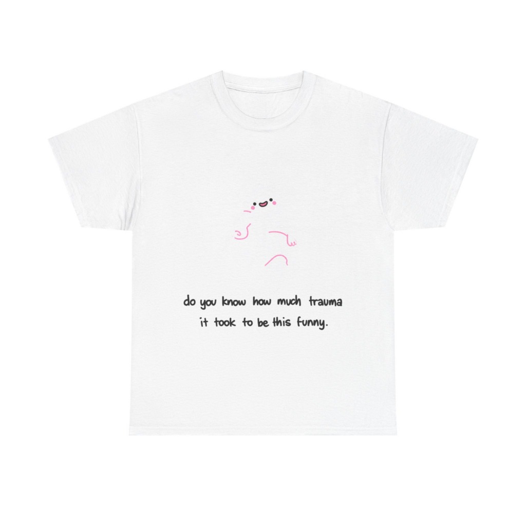 T-Shirt: Funny Ghost 'Trauma' Graphic Tee