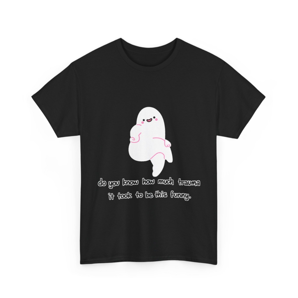 T-Shirt: Funny Ghost 'Trauma' Graphic Tee