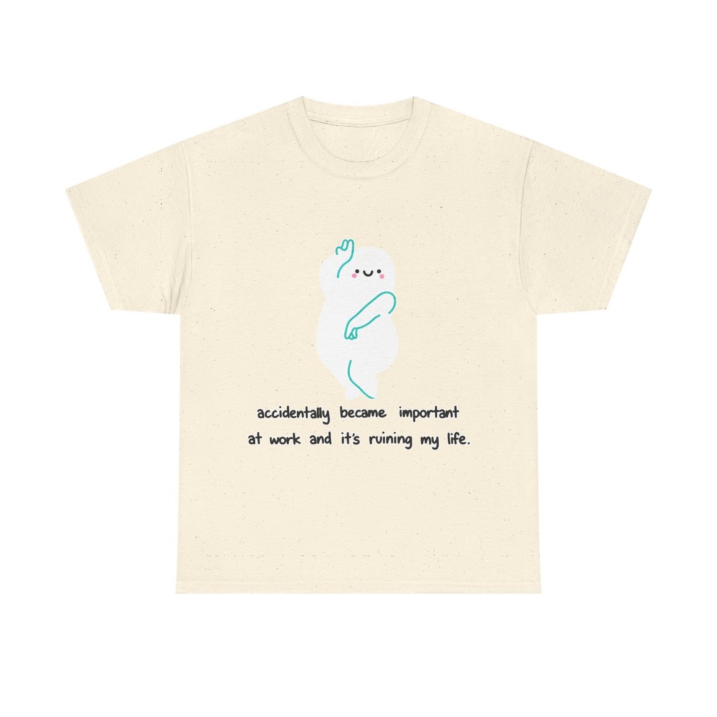 White "Accidentally Important" Graphic Tee