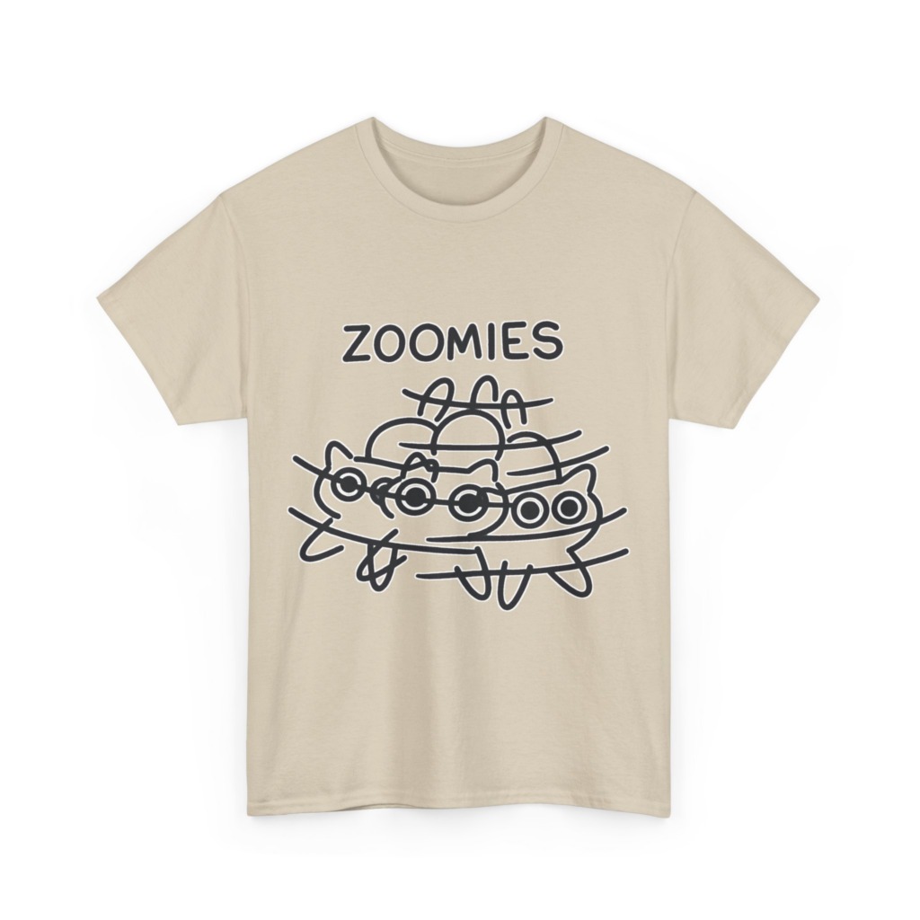 T-Shirt: Zoomies Energetic Cats Graphic