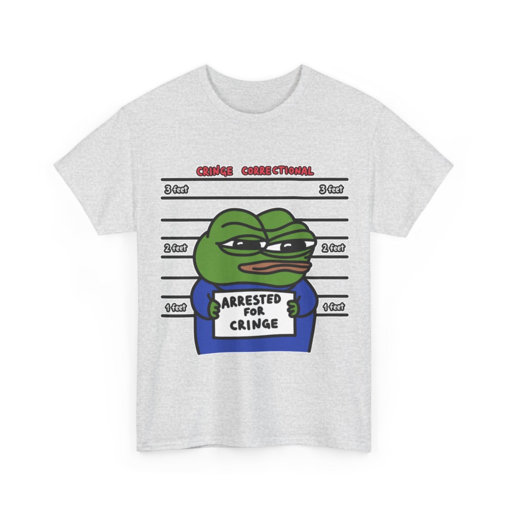 Pepe Frog Arrested for Cringe Mugshot T-Shirt