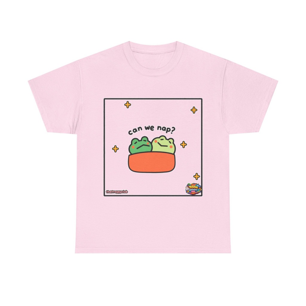 Napping Frogs 'Can We Nap?' Graphic T-Shirt