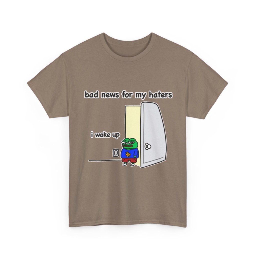 Pepe "I Woke Up Haters" Meme T-Shirt
