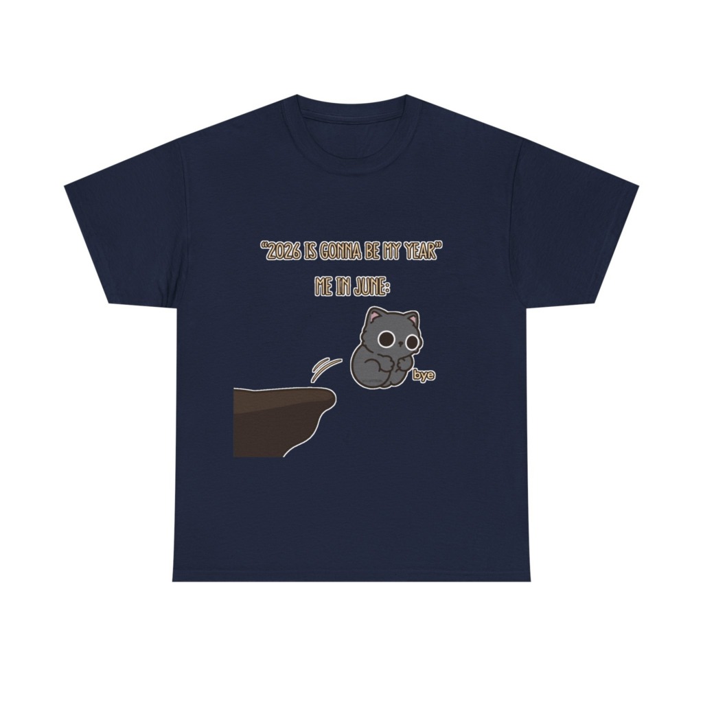 T-Shirt: '2026 Is My Year' Bubu Cat Meme Print