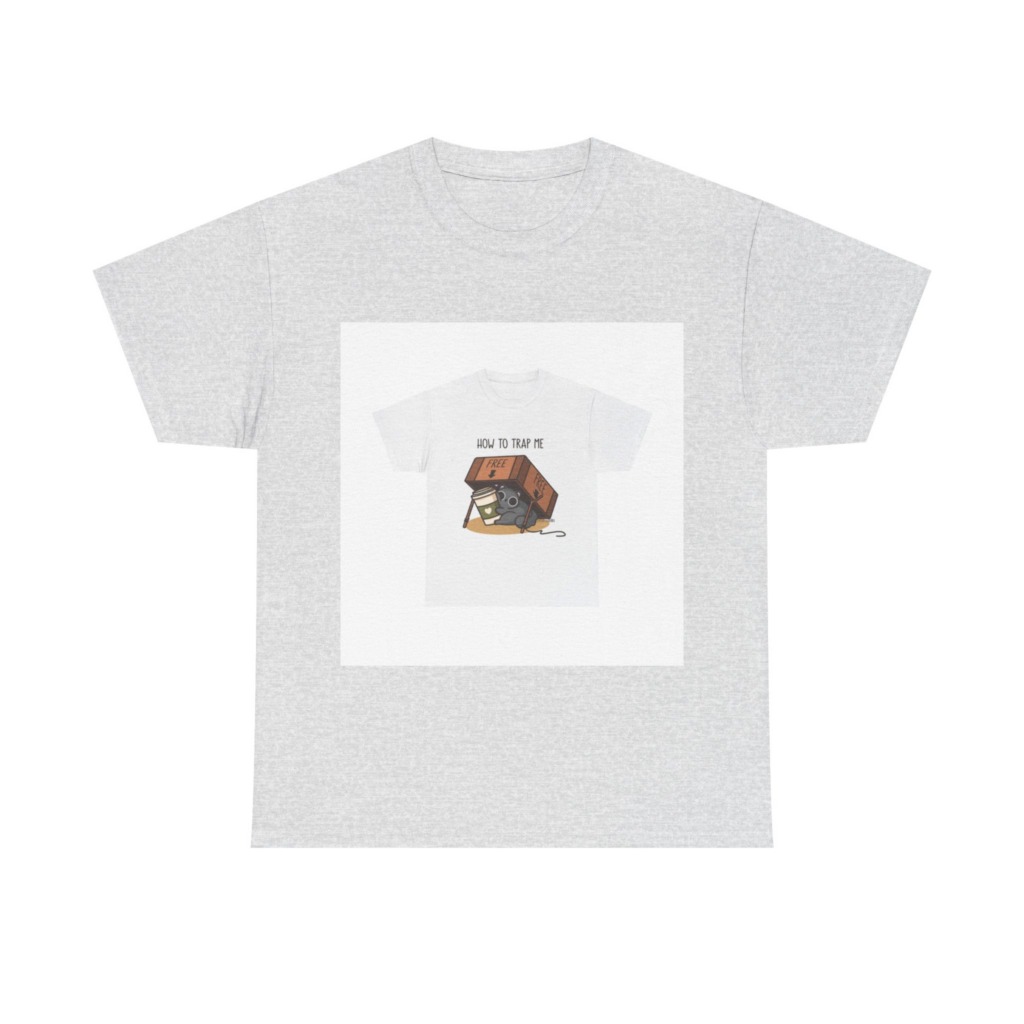 T-Shirt: How to Trap Me Cat & Coffee Graphic