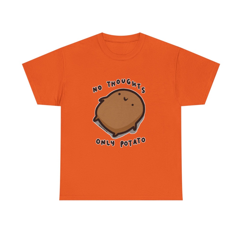 Potato Graphic T-Shirt - No Thoughts Only Potato