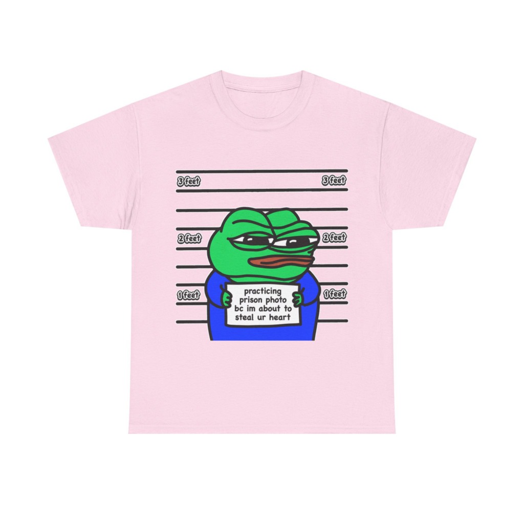 T-Shirt: Pepe Frog 'Steal Your Heart' Mugshot