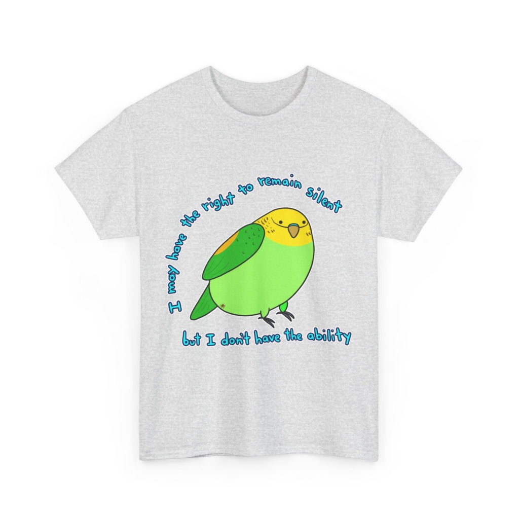 Silent Parrot Quote Graphic T-Shirt