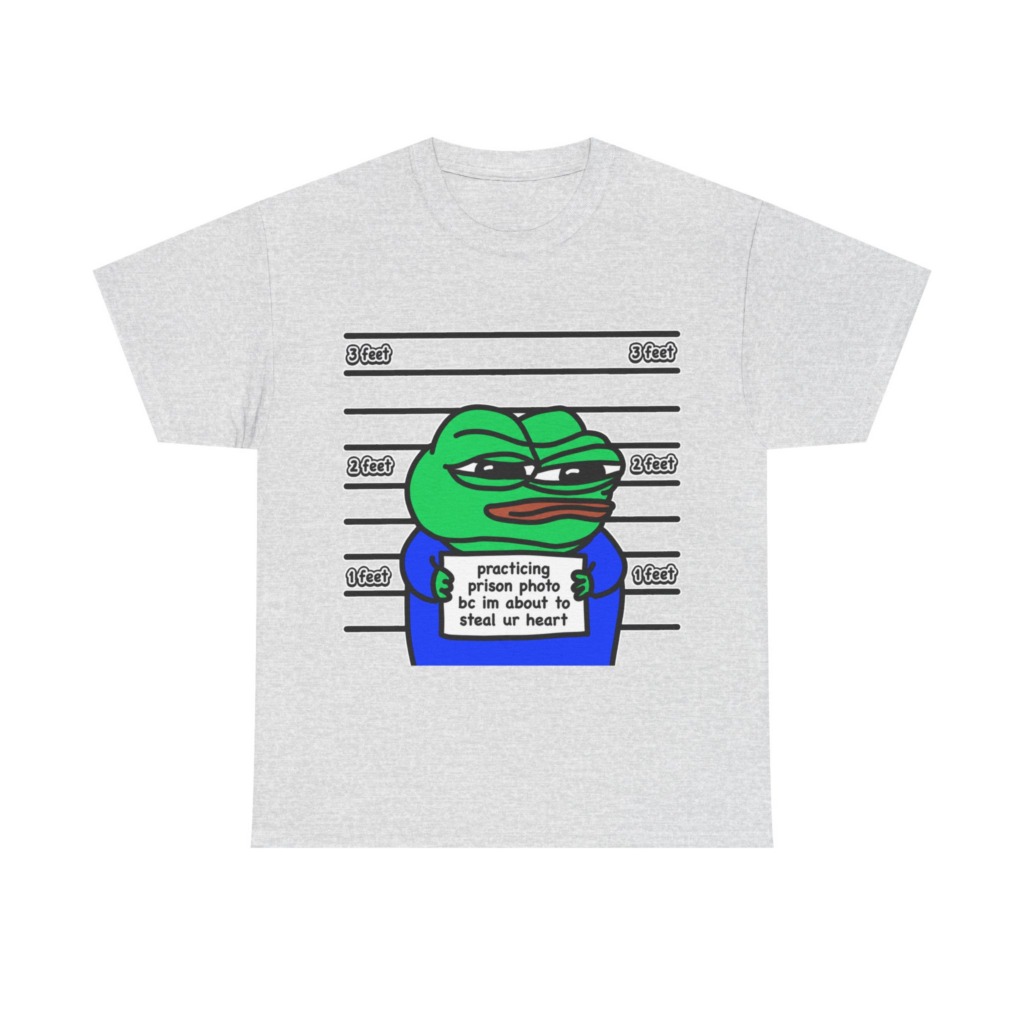 T-Shirt: Pepe Frog 'Steal Your Heart' Mugshot